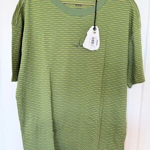 Prana Men's Striped Short-Sleeve Shirt - Green